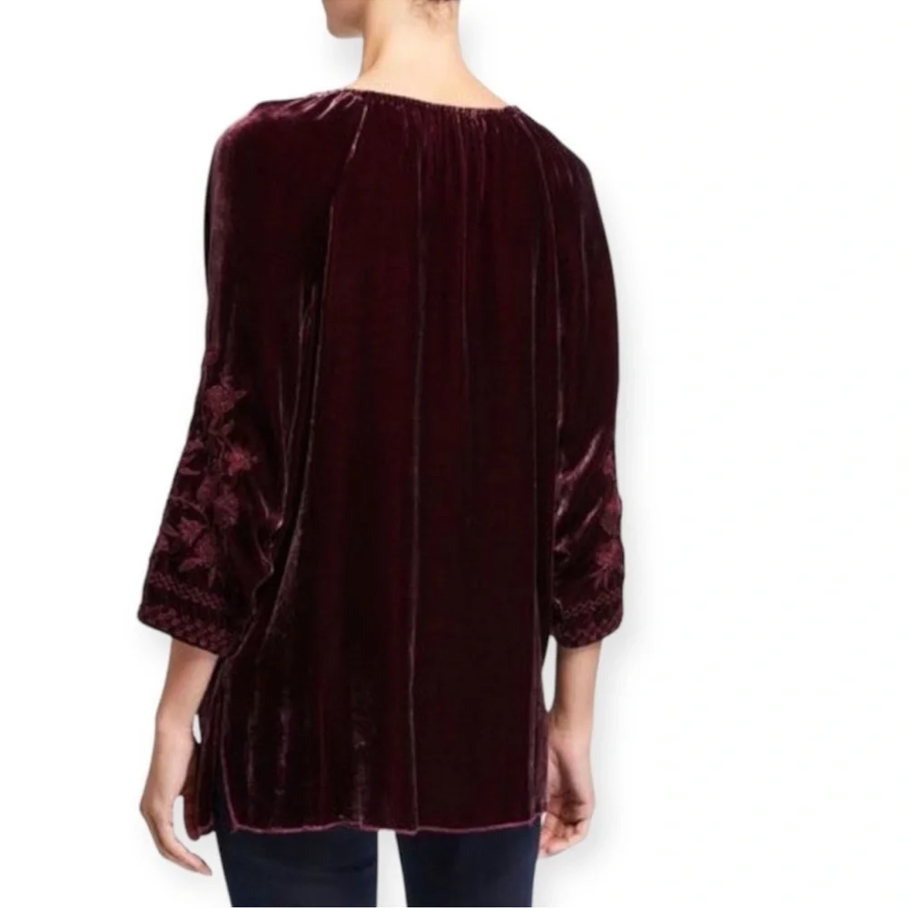 Johnny Was Daniella Embroidered Velvet
Peasant Blouse - Picture 6 of 7